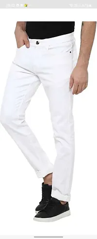 Stylish Cotton Blend Mid-Rise Jeans For Men-thumb3