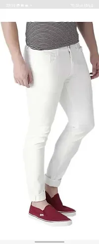 Stylish Cotton Blend Mid-Rise Jeans For Men-thumb2