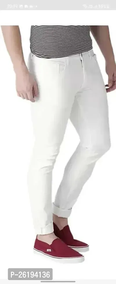 Stylish Cotton Blend Mid-Rise Jeans For Men-thumb3