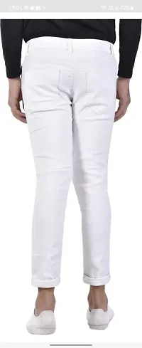 Stylish Cotton Blend Mid-Rise Jeans For Men-thumb1