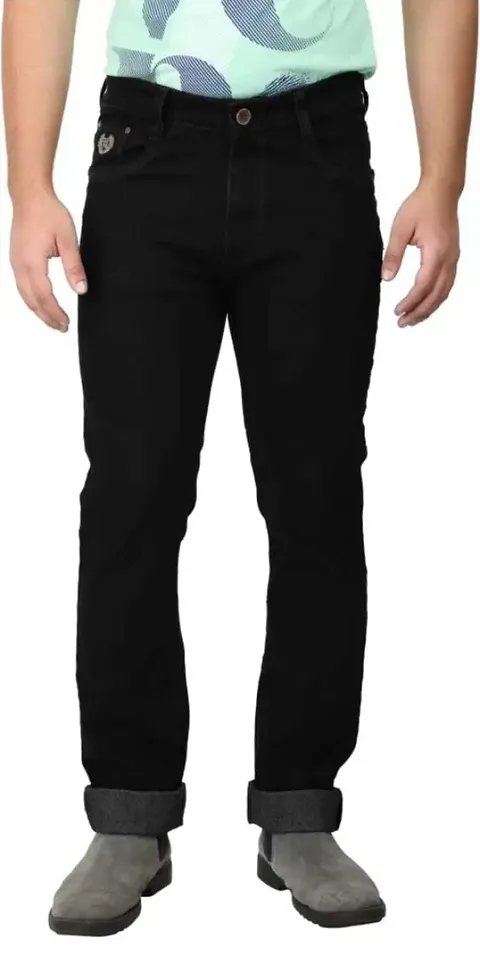 Stylish Blend Mid-Rise Jeans For Men