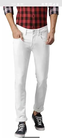 Stylish Blend Mid-Rise Jeans For Men