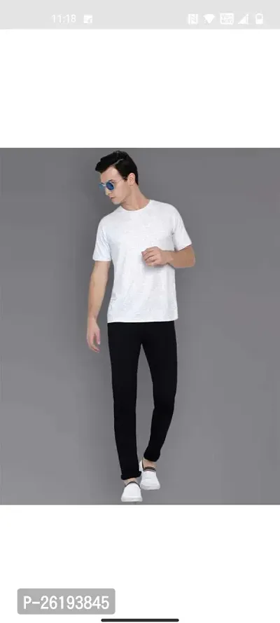 Stylish Cotton Blend Mid-Rise Jeans For Men