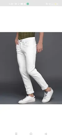 Stylish Cotton Blend Mid-Rise Jeans For Men-thumb3