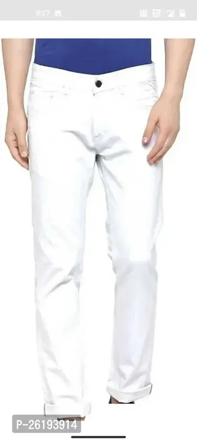 Stylish Cotton Blend Mid-Rise Jeans For Men-thumb0