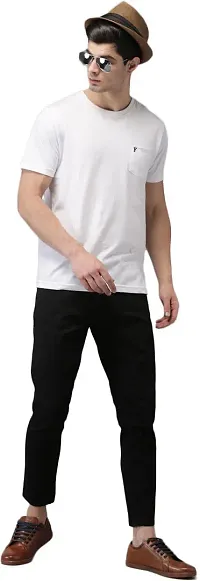 Stylish Black Cotton Blend Mid-Rise Jeans For Men-thumb1