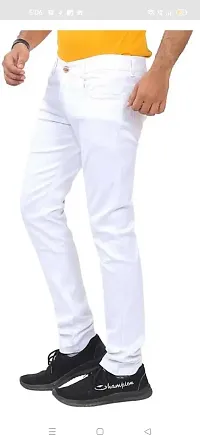 Stylish Cotton Blend Mid-Rise Jeans For Men-thumb1