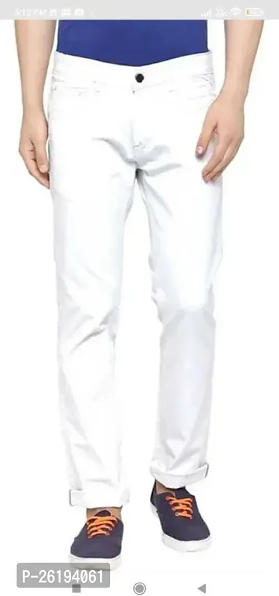 Stylish Cotton Blend Mid-Rise Jeans For Men-thumb0