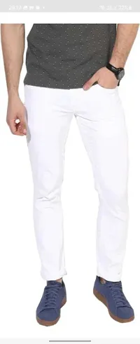 Stylish Cotton Blend Mid-Rise Jeans For Men-thumb3