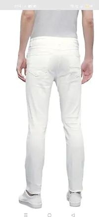 Stylish Cotton Blend Mid-Rise Jeans For Men-thumb1