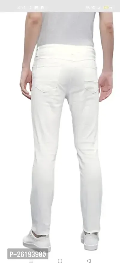 Stylish Cotton Blend Mid-Rise Jeans For Men-thumb2