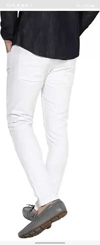 Stylish Cotton Blend Mid-Rise Jeans For Men-thumb1