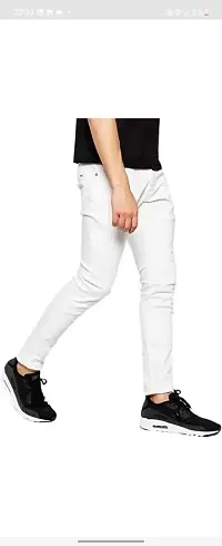 Stylish Cotton Blend Mid-Rise Jeans For Men-thumb2