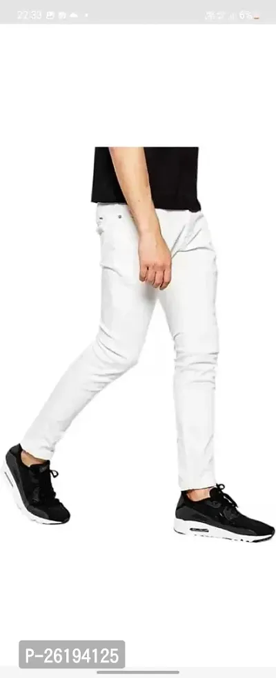 Stylish Cotton Blend Mid-Rise Jeans For Men-thumb3