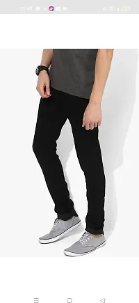 Stylish Cotton Blend Mid-Rise Jeans For Men-thumb3