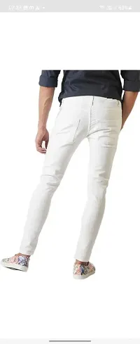 Stylish Cotton Blend Mid-Rise Jeans For Men-thumb1