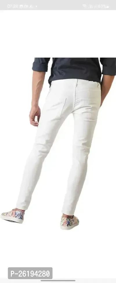 Stylish Cotton Blend Mid-Rise Jeans For Men-thumb2