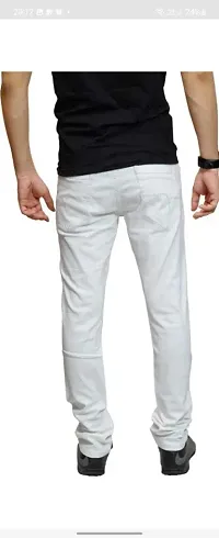 Stylish Cotton Blend Mid-Rise Jeans For Men-thumb1