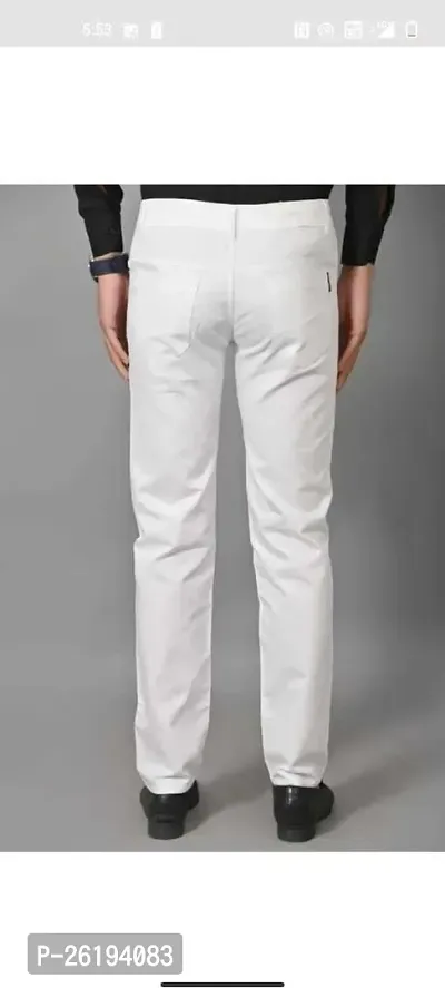 Stylish Cotton Blend Mid-Rise Jeans For Men-thumb2