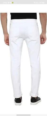 Stylish Cotton Blend Mid-Rise Jeans For Men-thumb1