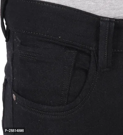 Bestloo Stylish Black Denim Mid-Rise Jeans For Men-thumb5