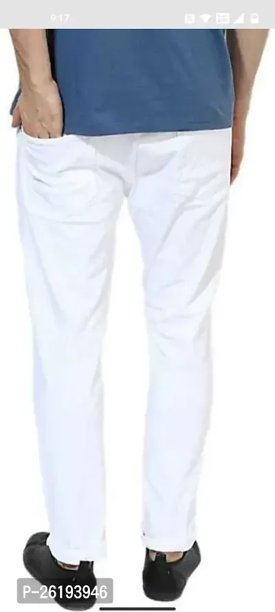 Stylish Cotton Blend Mid-Rise Jeans For Men-thumb2