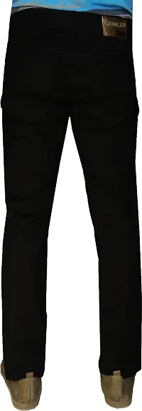 Stylish Black Denim Mid-Rise Jeans For Men-thumb1