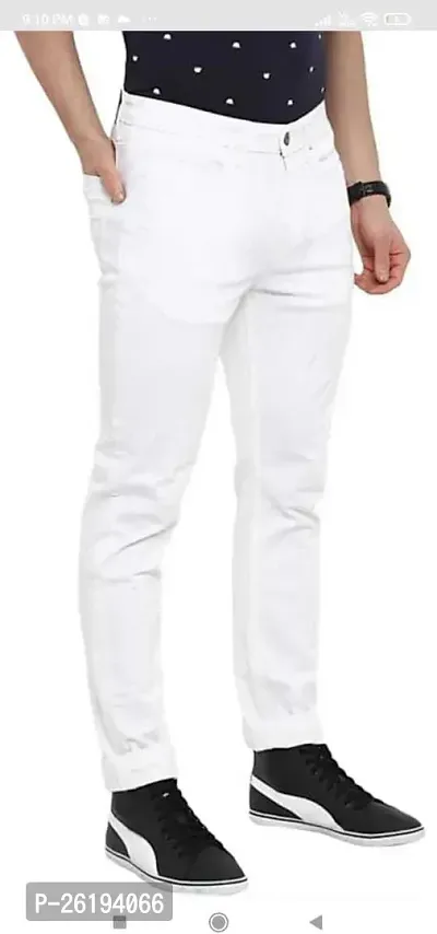 Stylish Cotton Blend Mid-Rise Jeans For Men-thumb3