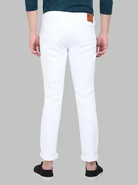 Stylish White Denim Mid-Rise Jeans For Men-thumb4