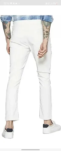 Stylish Cotton Blend Mid-Rise Jeans For Men-thumb2