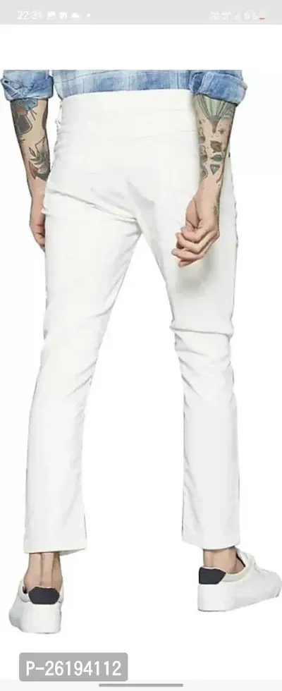 Stylish Cotton Blend Mid-Rise Jeans For Men-thumb3