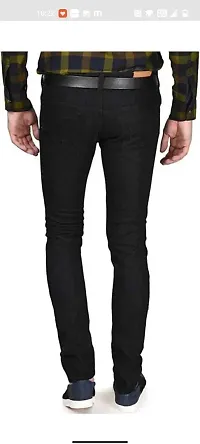 Stylish Cotton Blend Mid-Rise Jeans For Men-thumb1