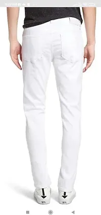 Stylish Cotton Blend Mid-Rise Jeans For Men-thumb1