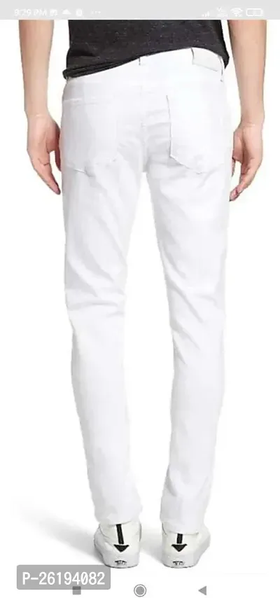 Stylish Cotton Blend Mid-Rise Jeans For Men-thumb2