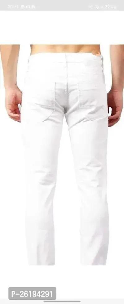 Stylish Cotton Blend Mid-Rise Jeans For Men-thumb2