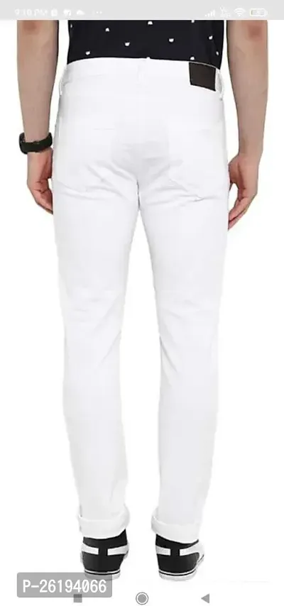 Stylish Cotton Blend Mid-Rise Jeans For Men-thumb2