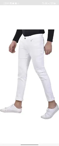 Stylish Cotton Blend Mid-Rise Jeans For Men-thumb2