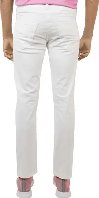 Stylish Cotton Blend Mid-Rise Jeans For Men-thumb2