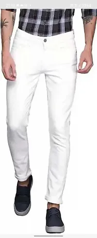 Stylish Blend Mid-Rise Jeans For Men