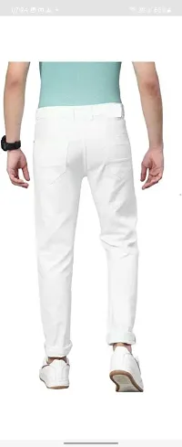 Stylish Cotton Blend Mid-Rise Jeans For Men-thumb1