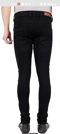 Stylish Cotton Blend Mid-Rise Jeans For Men-thumb2