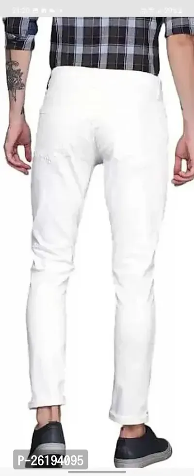 Stylish Cotton Blend Mid-Rise Jeans For Men-thumb3