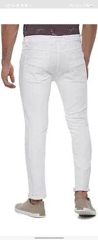 Stylish Cotton Blend Mid-Rise Jeans For Men-thumb1