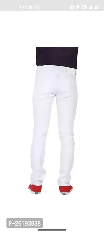 Stylish Cotton Blend Mid-Rise Jeans For Men-thumb2