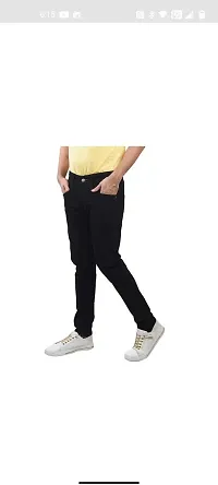 Stylish Cotton Blend Mid-Rise Jeans For Men-thumb1