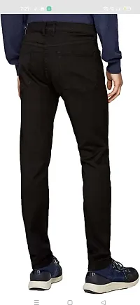 Stylish Cotton Blend Mid-Rise Jeans For Men-thumb2