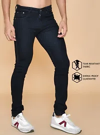 Stylish Black Denim Mid-Rise Jeans For Men-thumb3