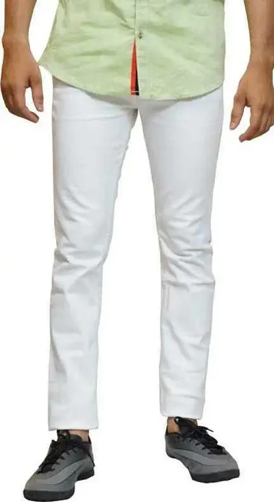 Stylish White Denim Jeans