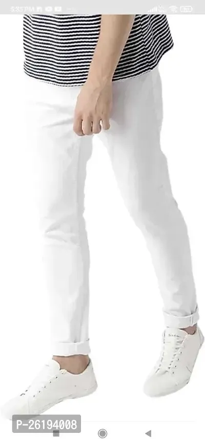 Stylish Cotton Blend Mid-Rise Jeans For Men-thumb3