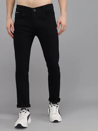 Comfortable Denim Mid-Rise Jeans For Men